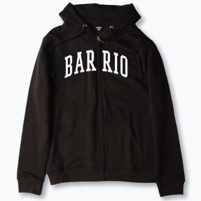 Barrio Tracksuit Zip Top - Black