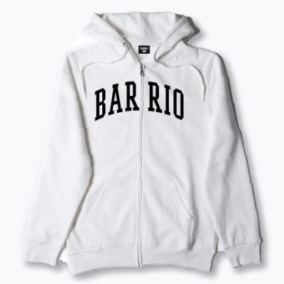 Barrio Tracksuit Zip Top - White