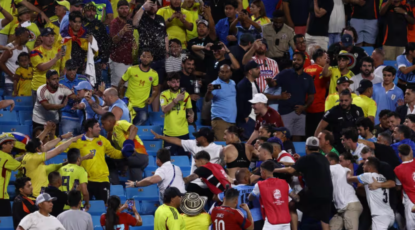 Uruguay players brawl with fans after their Copa America semifinal defeat v …